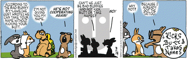 Over the Hedge on Wednesday March 14, 2012 Comic Strip