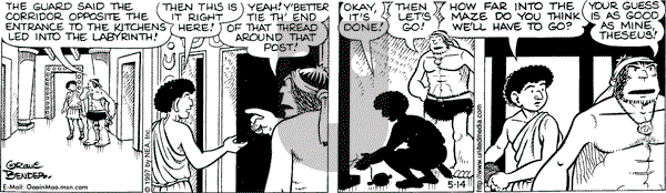 Alley Oop on Wednesday May 14, 1997 Comic Strip
