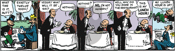 Mutt & Jeff - Saturday December 7, 2024 Comic Strip