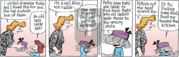 Cul de Sac on Monday April 11, 2011 Comic Strip