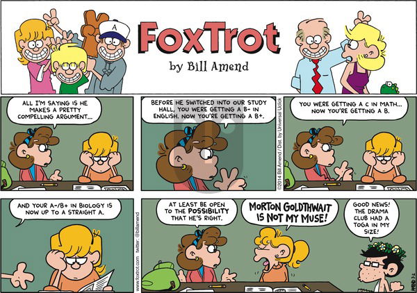 FoxTrot - Sunday March 2, 2014 Comic Strip