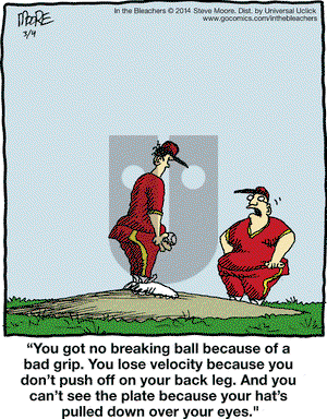 In the Bleachers on Tuesday March 4, 2014 Comic Strip