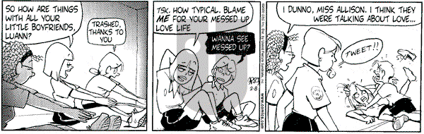 Luann - Tuesday February 8, 2000 Comic Strip