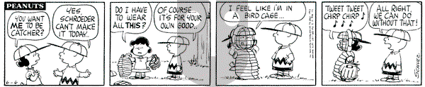 Peanuts on Thursday June 6, 1963 Comic Strip