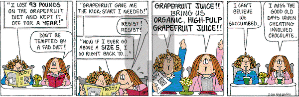 Cathy Classics on Thursday February 28, 2002 Comic Strip