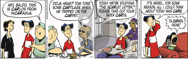 Baldo on Thursday July 5, 2007 Comic Strip