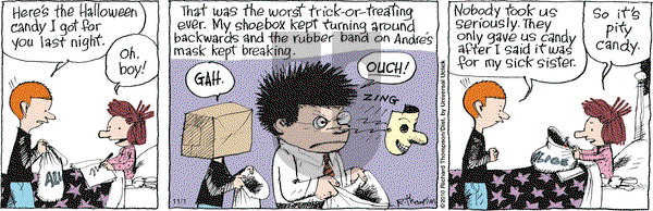Cul de Sac on Monday November 1, 2010 Comic Strip