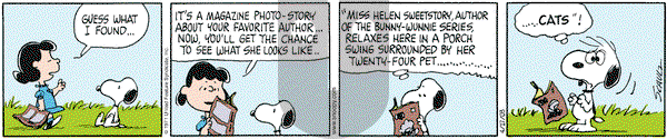 Peanuts on Thursday April 17, 2003 Comic Strip