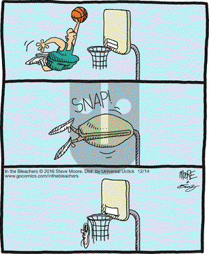 In the Bleachers on Wednesday December 14, 2016 Comic Strip