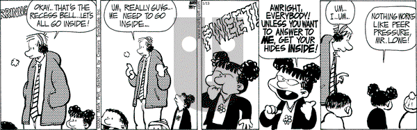 Mr. Lowe on Monday January 13, 2025 Comic Strip