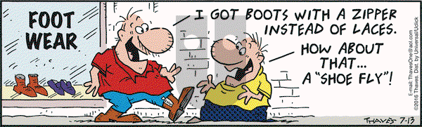 Frank and Ernest on Wednesday July 13, 2016 Comic Strip