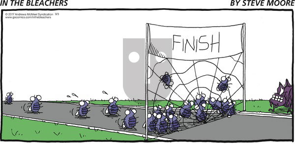 In the Bleachers on Sunday September 3, 2017 Comic Strip
