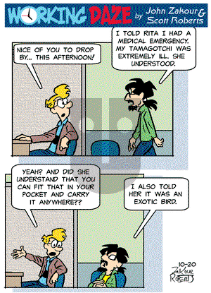 Working Daze - Wednesday October 20, 2021 Comic Strip
