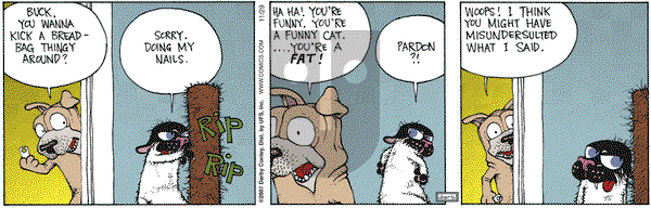 Get Fuzzy on Thursday November 29, 2007 Comic Strip