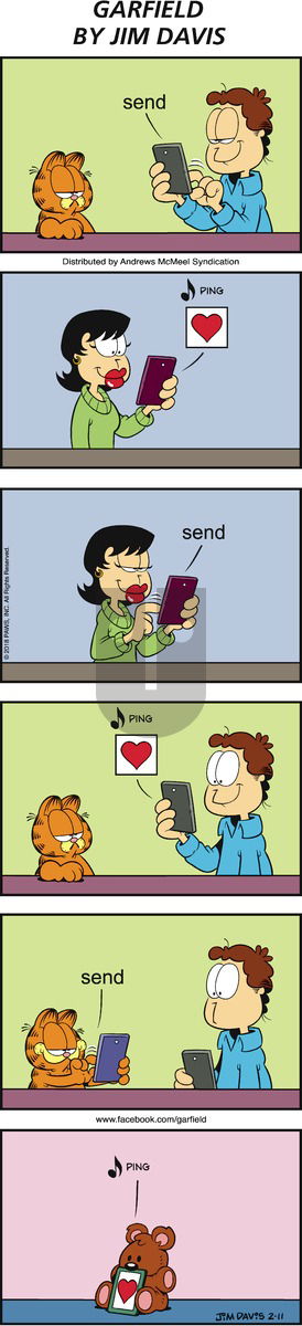 Garfield on Sunday February 11, 2018 Comic Strip