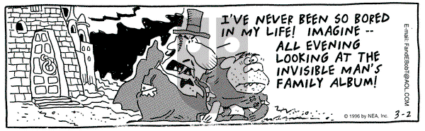 Frank and Ernest on Saturday March 2, 1996 Comic Strip