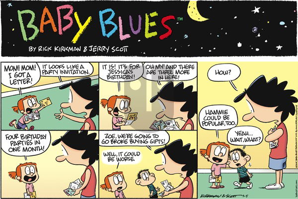 Baby Blues on Sunday July 5, 2015 Comic Strip