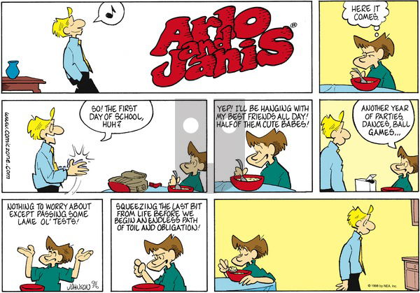 Arlo and Janis on Sunday September 6, 1998 Comic Strip