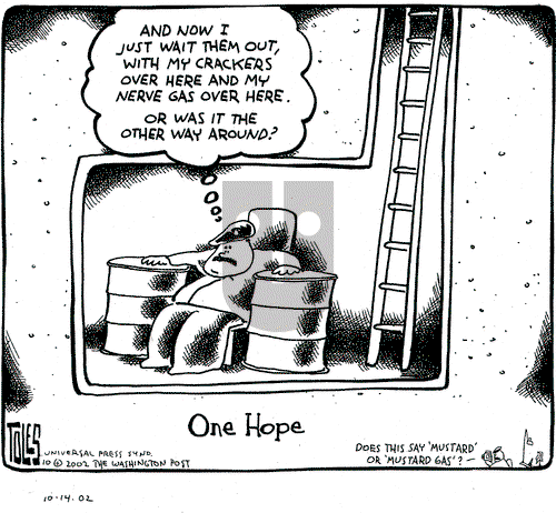 Tom Toles on Monday October 14, 2002 Comic Strip