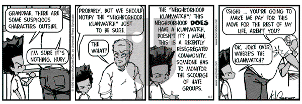 The Boondocks - Monday June 7, 1999 Comic Strip