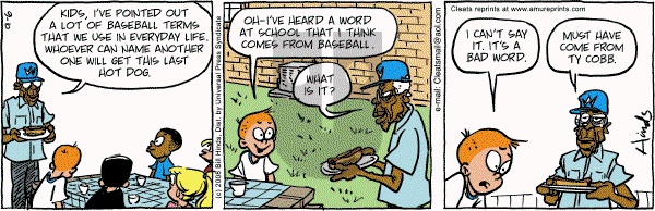 Cleats - Saturday September 6, 2008 Comic Strip
