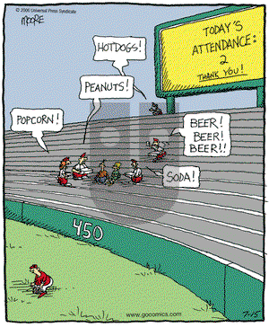 In the Bleachers on Saturday July 15, 2006 Comic Strip