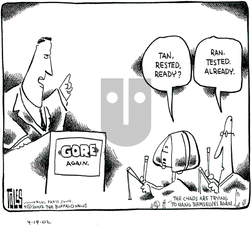 Tom Toles on Friday April 19, 2002 Comic Strip