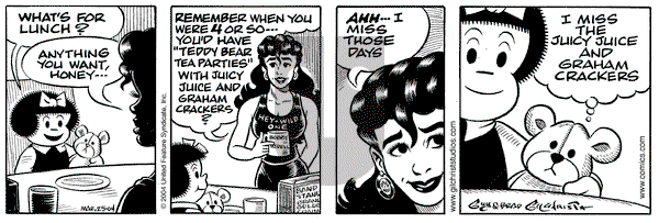 Nancy on Thursday March 25, 2004 Comic Strip