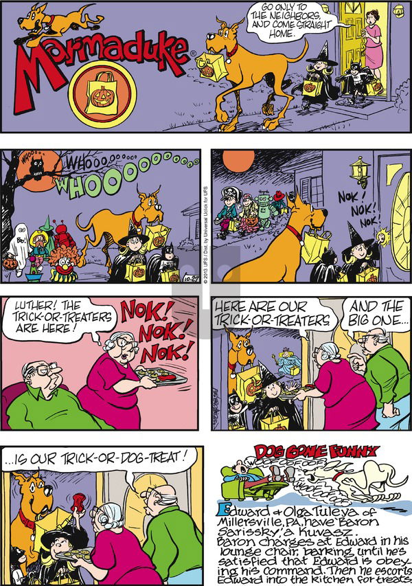 Marmaduke on Sunday October 27, 2013 Comic Strip
