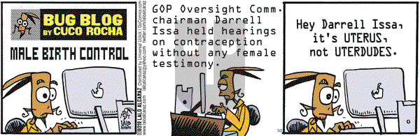 La Cucaracha on Friday March 2, 2012 Comic Strip