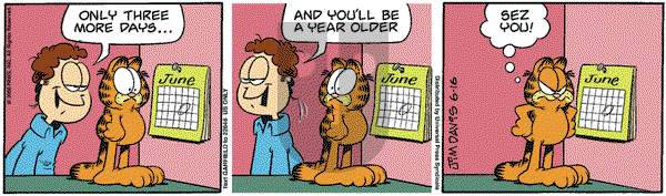 Garfield on Monday June 16, 2008 Comic Strip