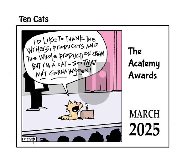 Ten Cats on Monday March 10, 2025 Comic Strip