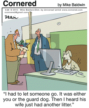 Cornered on Tuesday April 28, 2015 Comic Strip