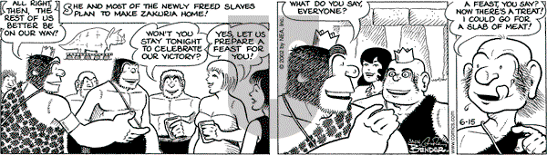 Alley Oop on Saturday June 15, 2002 Comic Strip