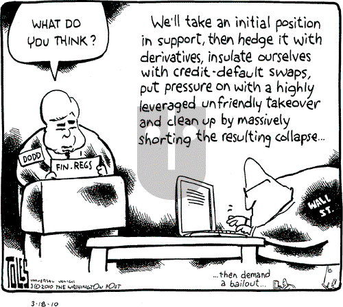 Tom Toles on Thursday March 18, 2010 Comic Strip