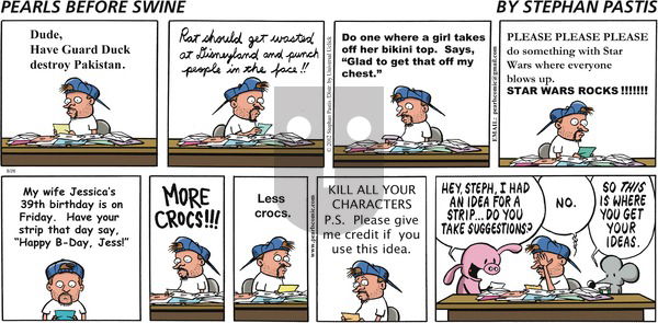 Pearls Before Swine on Sunday August 26, 2012 Comic Strip