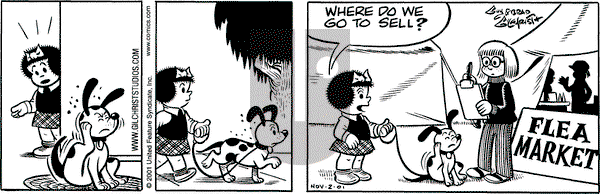 Nancy on Friday November 2, 2001 Comic Strip