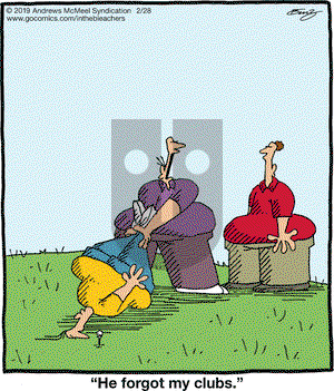 In the Bleachers on Thursday February 28, 2019 Comic Strip