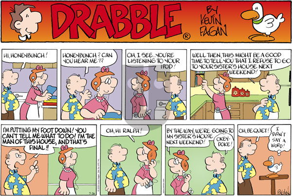 Drabble on Sunday July 26, 2009 Comic Strip
