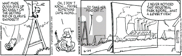 Over the Hedge on Saturday June 24, 2000 Comic Strip