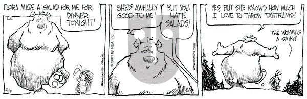 The Grizzwells on Monday February 19, 2001 Comic Strip