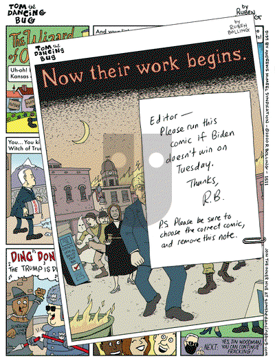 Tom the Dancing Bug on Monday November 2, 2020 Comic Strip