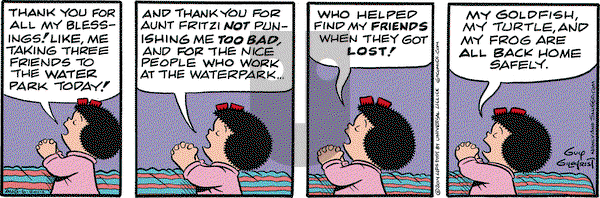 Nancy on Wednesday August 6, 2014 Comic Strip