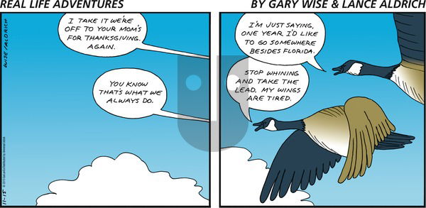 Real Life Adventures on Sunday November 15, 2015 Comic Strip