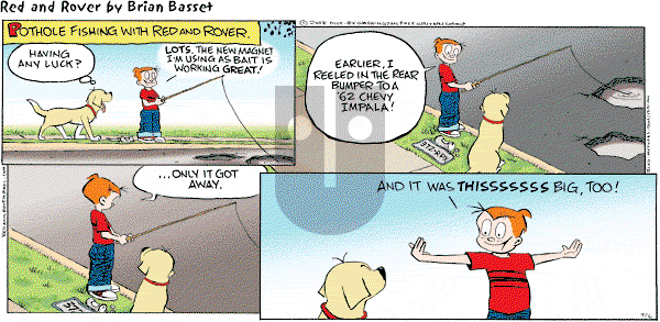 Red and Rover on Sunday July 6, 2008 Comic Strip