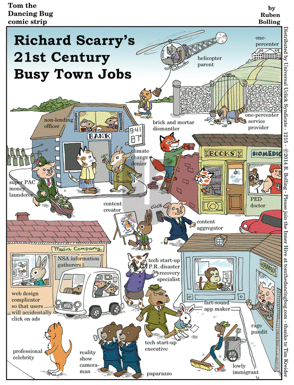 Tom the Dancing Bug on Friday November 28, 2014 Comic Strip
