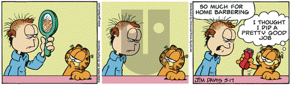 Garfield - Tuesday May 17, 2005 Comic Strip