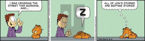 Garfield on Saturday August 19, 2017 Comic Strip