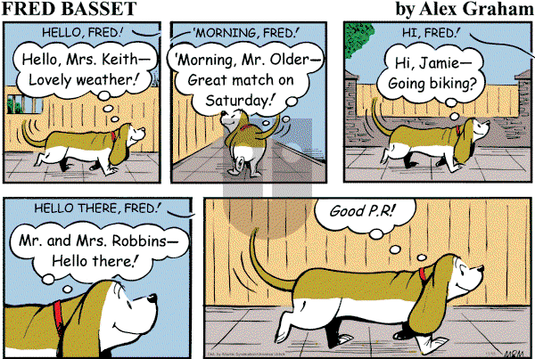 Fred Basset on Sunday November 15, 2009 Comic Strip