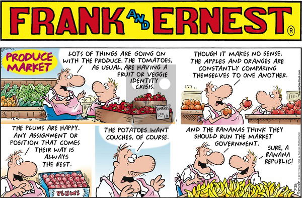 Frank and Ernest on Sunday July 28, 2019 Comic Strip